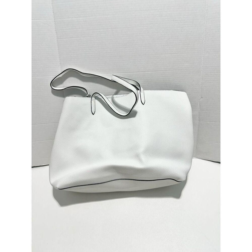 Victoria's Secret Women's Tassel Double Strap Tote Bag White - Picture 10 of 10